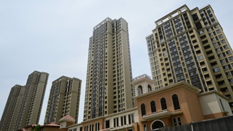 Ein unfertige Apartment-Anlage in der Stadt Zhengzhou in der Provinz Henan (Bild: AFP/Pedro Pardo)