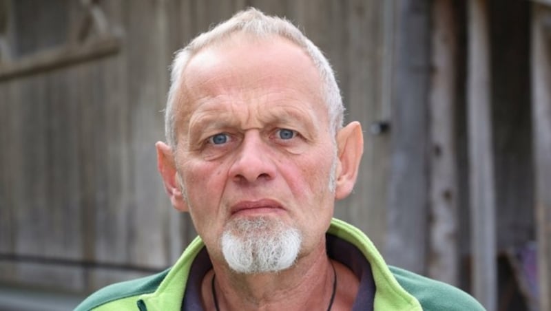 Friedrich Zehentmayr (59) aus Saalfelden steht vor der Zwangsräumung seines Hofes (Bild: Hölzl Roland)