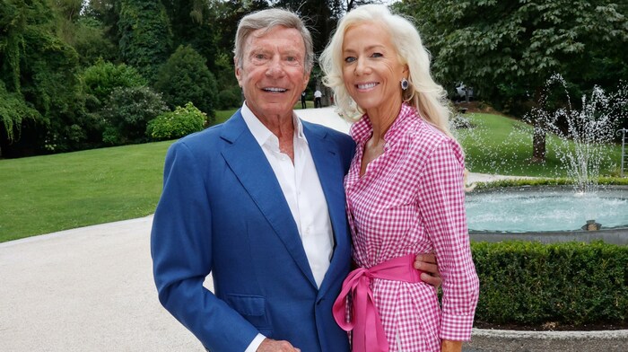 Schloss Mönchstein-Besitzer Hans-Peter Wild mit Lebensgefährtin Christine Drage 