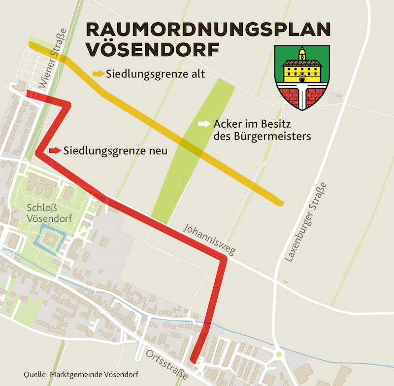 (Bild: Fotos: oppenstreetmap, Marktgemeinde Vösendorf, Krone KREATIV)