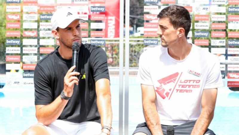 Dominic Thiem (li.) und Sebastian Ofner (Bild: GEPA pictures)