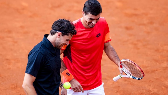 Dominic Thiem (l.) and Sebastian Ofner