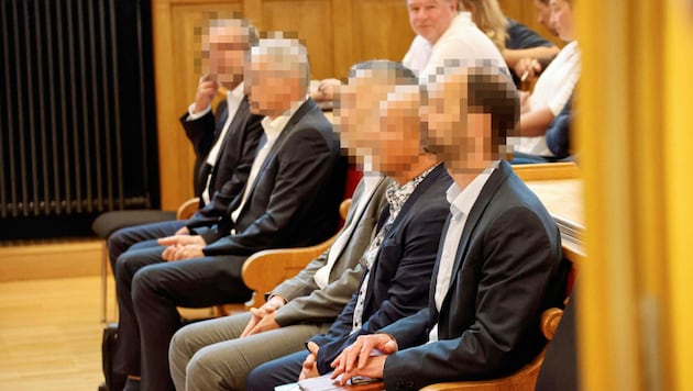 Auf der Anklagebank sitzen der ehemalige Geschäftsführer (60) des Unternehmens und drei leitende Ingenieure der Firma. (Bild: Markus Tschepp, Krone KREATIV)