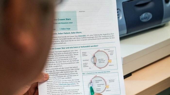 Ein Schwerpunkt ist die Behandlung von „grauem Star“