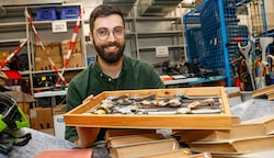 Andreas Pohl sicherte sich mit seinem Gebot schon im dritten Jahr in Folge den kompletten Fundus. (Bild: Tschepp Markus)