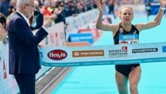 Julia Mayer läuft in Paris den Olympia-Marathon. (Bild: VCM / Leo Hagen)