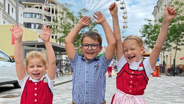 Felicitas, Alexander und Katharina wurden von der „Krone“ begleitet. (Bild: Fister Katrin)