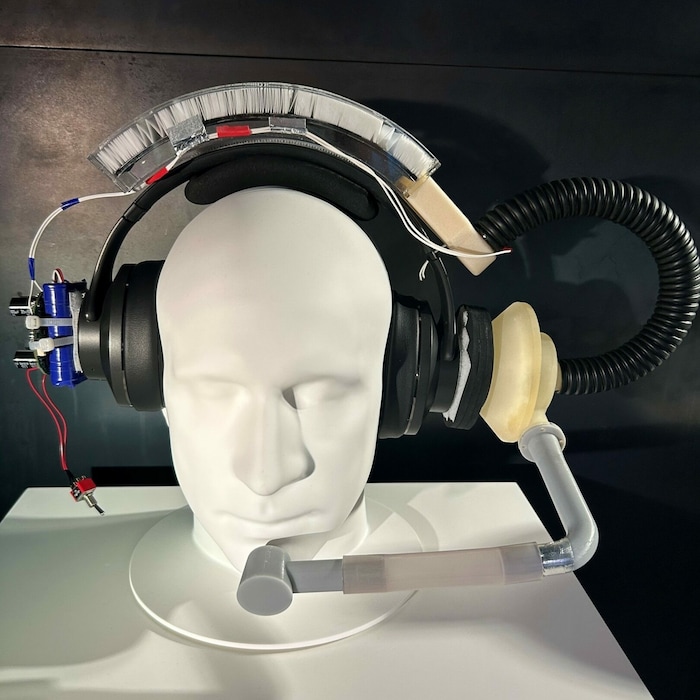 Der erste Prototyp des „Dyson Zone“ erinnert an Marke Eigenbau