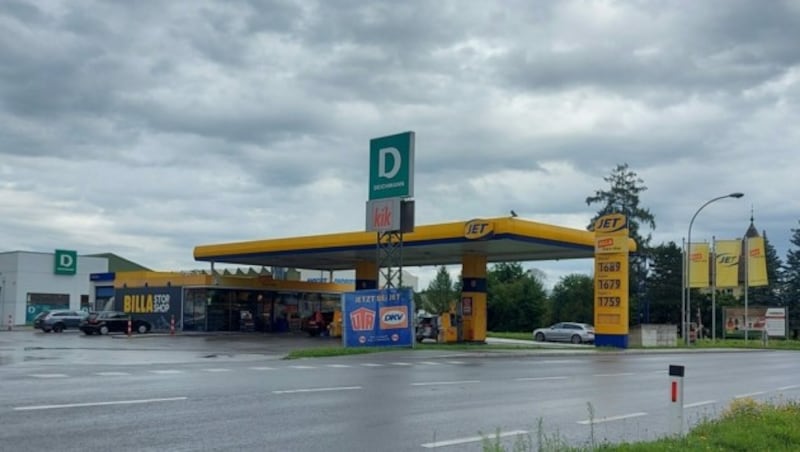 Diese Tankstelle wurde überfallen (Bild: König-Krisper)