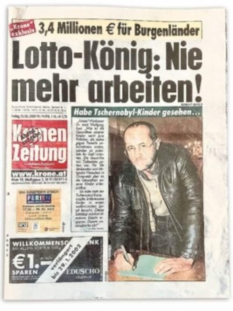 Er wurde nach der Währungsumstellung 2002 als erster Euro-Lotto-Millionär in Österreich gefeiert. Heute ist das Thema für den 60-jährigen Burgenländer „abgeschlossen“. (Bild: Kronen Zeitung)