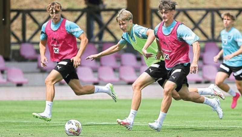 Scharner (M.) beim Perspektivlehrgang des ÖFB. (Bild: GEPA pictures)