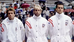 Die glorreichen Drei: Horst Skoff, Thomas Muster und Alex Antonitsch.