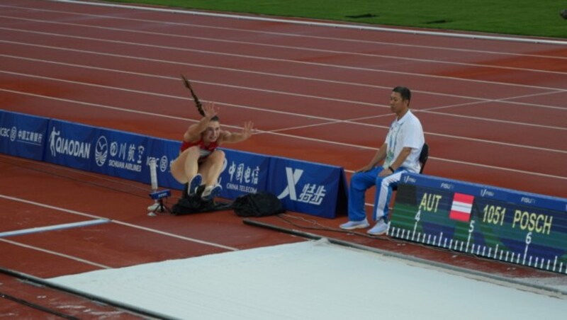 Im Weitsprung landete Isabel Posch bei 6,39 Meter - die zweitbeste Weite ihrer Karriere. (Bild: Unisport Austria)