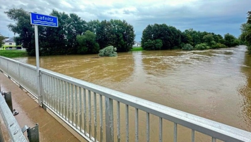 Die Lafnitz im Bezirk Jennersdorf (Bild: Christian schulter)