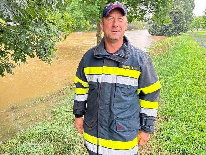 Güssings Bezirksfeuerwehrkommandant Thomas Jandrasits