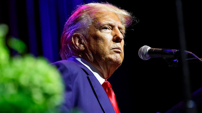 Donald Trump begab sich nach seinem Gerichtstermin schon wieder auf Wahlkampftour.