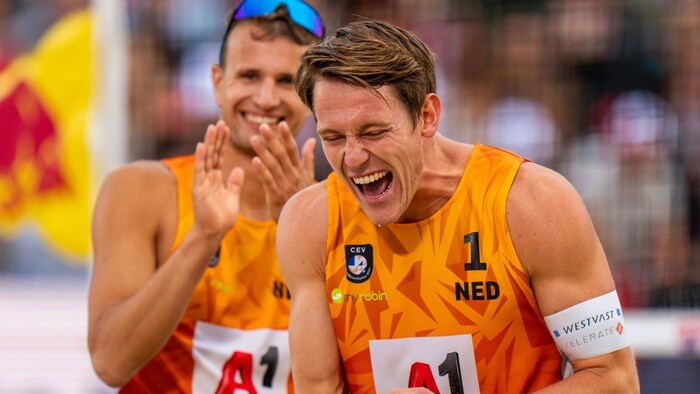 Leon Luini (re.) und Yorick de Groot feierten sensationell den Einzug ins EM-Halbfinale.
