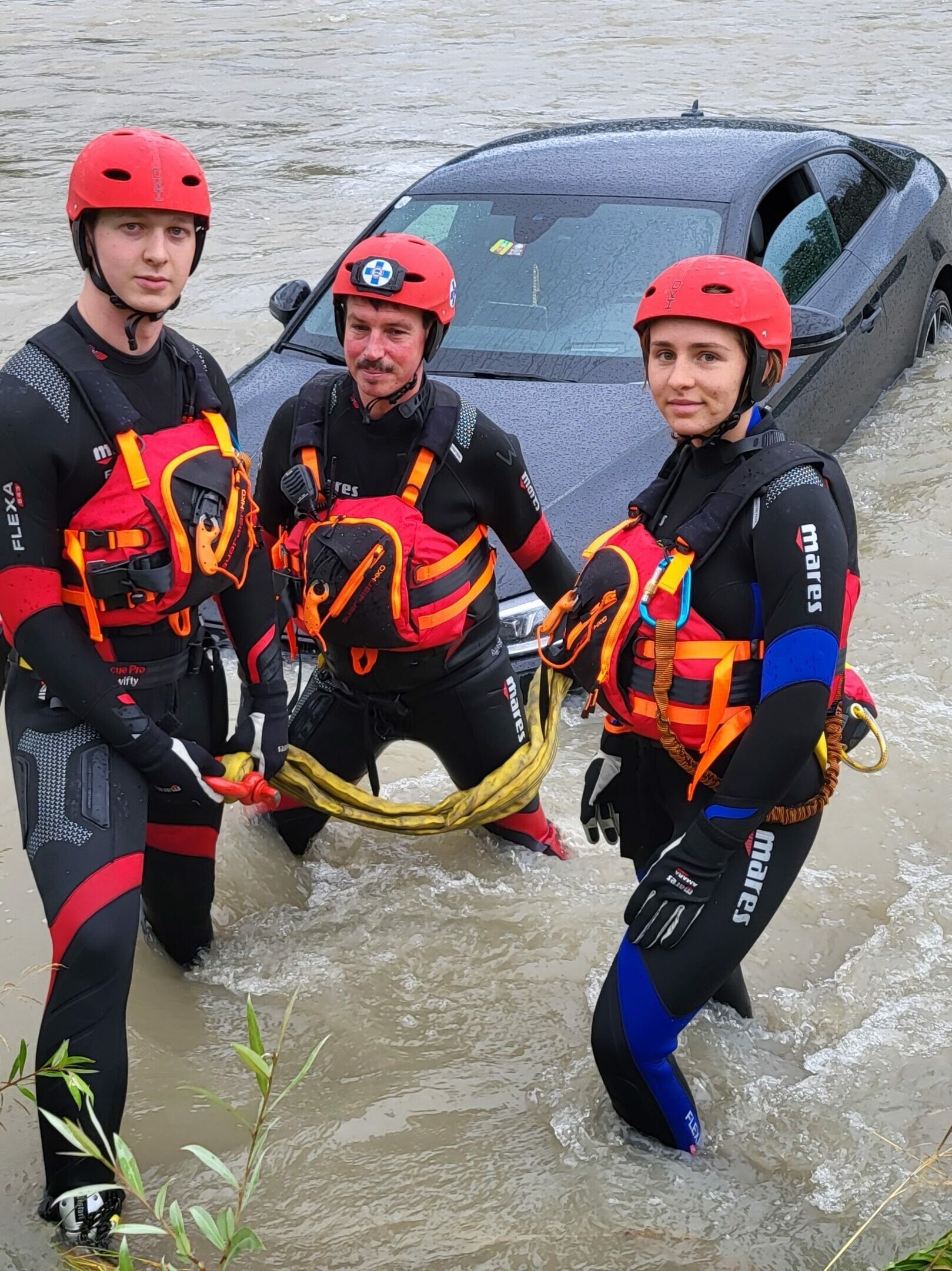 Die Mitglieder der Wasserrettung konnten Entwarnung geben.