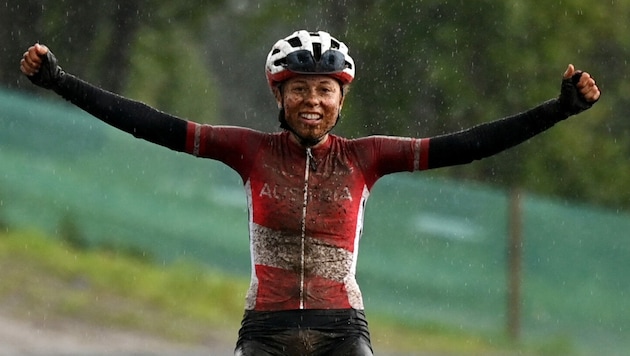 Mountainbikerin Mona Mitterwallner (Bild: AFP)