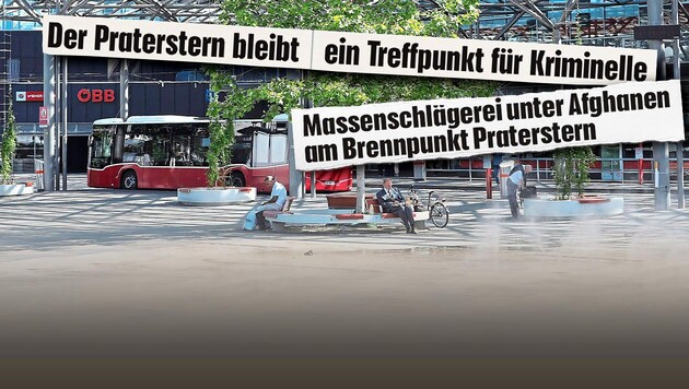 Der stark frequentierte Verkehrsknotenpunkt wurde erst 2022 wieder einmal großflächig umgebaut. (Bild: Krone KREATIV, Peter Tomschi)