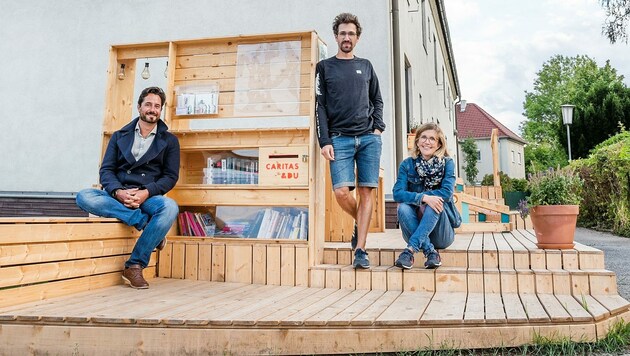 Das Projektteam aus Genossenschaft, TU Wien und Caritas will die Bevölkerung bei der Planung voll einbinden. (Bild: DORISSEEBACHER)