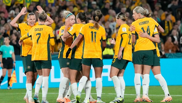 Australien steht im WM-Viertelfinale. (Bild: Copyright 2023 The Associated Press. All rights reserved)