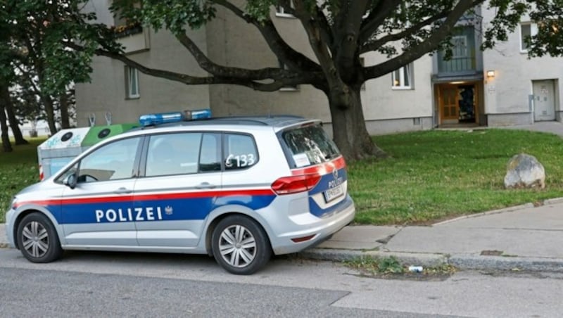 Auch die Polizei war vor Ort anzutreffen. (Bild: Groh Klemens)