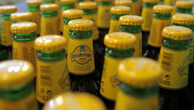Die ikonische gelbe Biermarke aus Wien (Bild: APA/GEORG HOCHMUTH)