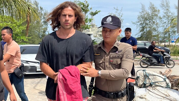 Schauspieler-Sohn Daniel Sancho bei seiner Verhaftung in Thailand