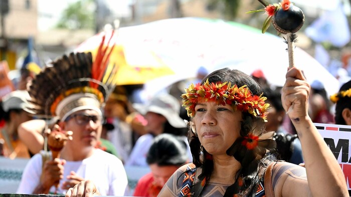 Vertreter der Indigenen gingen auf die Straße, um mehr Mitspracherecht zu fordern.