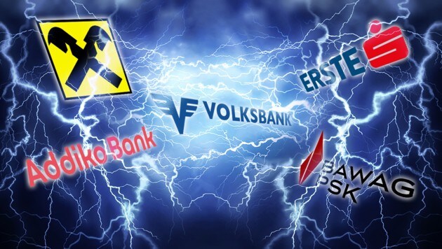 Sechs Banken unterzogen sich dem Stresstest. (Bild: Krone KREATIV, stock.adobe.com)