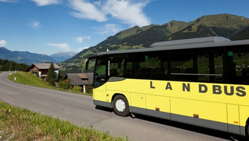 Auch in den ländlichen Regionen ist der Landbus mehr als zweimal täglich unterwegs. (Bild: Copyright: Verkehrsverbund Vorarlberg/Lisa Mathis)