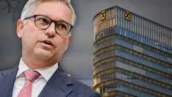 Finanzminister Magnus Brunner (ÖVP) ist gegen eine Übergewinnsteuer für Banken. Kann ihn die Opposition noch überzeugen? (Bild: EXPA/Max Slovencik, Wolfgang Spitzbart, Krone KREATIV)