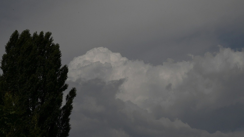 Die Bewölkung am Himmel bleibt die Woche über hartnäckig. (Bild: P. Huber)