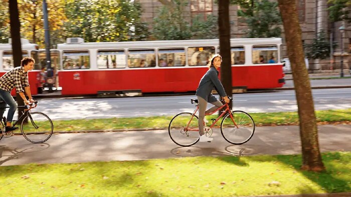 Der Ring-rund-Radweg