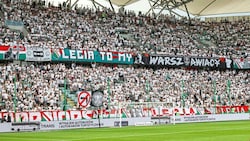 Die gefürchteten Legia-Fans machen sich nächste Woche auf den Weg nach Wien. (Bild: GEPA pictures)