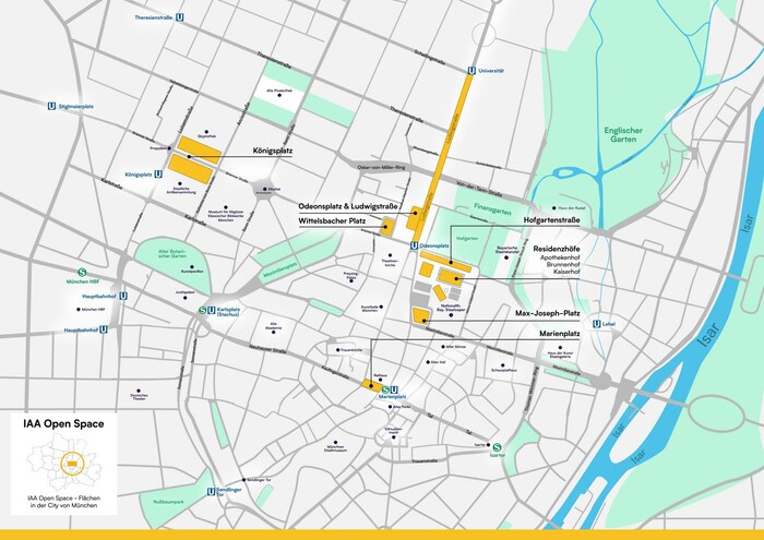 So ist die IAA in München angelegt - zum Vergrößern bitte klicken!