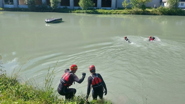 Wasserretter im Einsatz (Bild: Wasserrettung Salzburg)