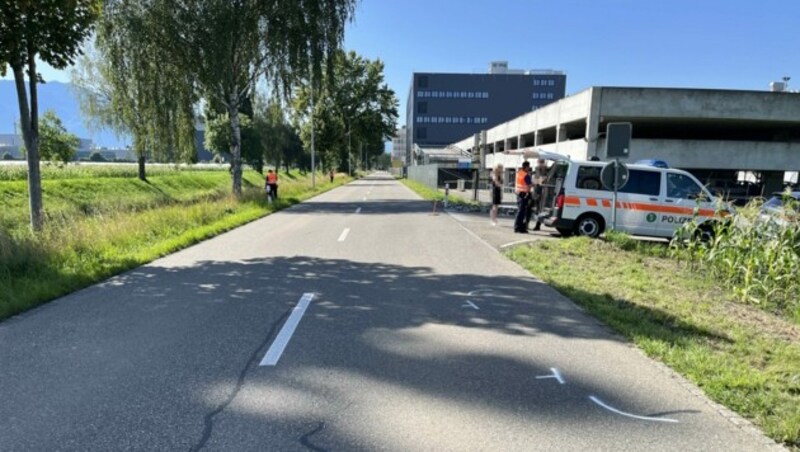 Hier kam es zu dem folgenschweren Zusammenstoß. (Bild: Kapo St. Gallen)