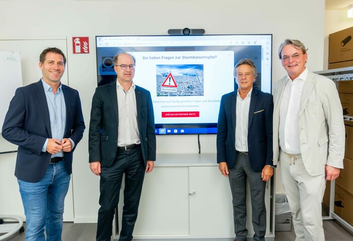 Vizebürgermeister Philipp Liesnig, Josef Sylle, Jörg Ollinger und Klaus Koban.