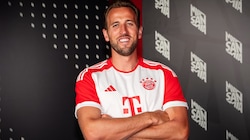 Top-Stürmer Harry Kane jetzt im Bayern-Look. (Bild: FC Bayern München)