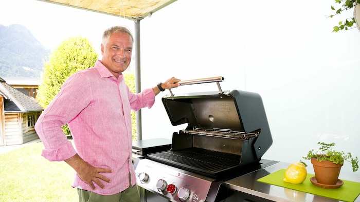 Grillen ist eines der Hobbys von Mario Leiter. Im Sommer gibt es Feines vom Grill auf der ...