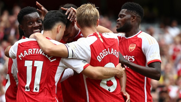 Arsenal darf über einen geglückten Saisonauftakt jubeln. (Bild: APA/AFP/HENRY NICHOLLS)