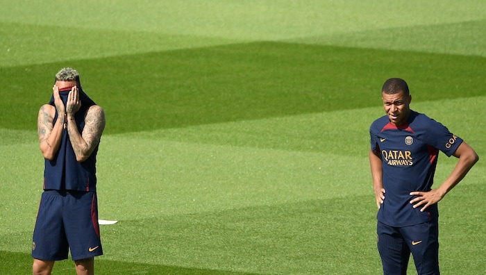 Zum Verstecken: Neymar (links) und Kylian Mbappe sind heute nicht dabei.