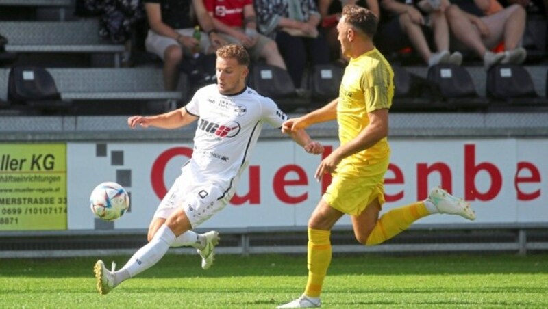 Schweiger (li.) und Co. gewannen gegen Golling 1:0. (Bild: Andreas Tröster)