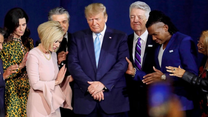 Evangelical Christians adore Donald Trump and regularly pray for his re-election.