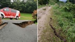 Einige Straßen sind noch gesperrt. Wälder und Wanderwege sind zu meiden. (Bild: Marktgemeinde St. Paul/Lav.)