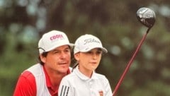 Ex-Skistar Rainer Schönfelder war beim US Kids, der Golf-WM für Kinder, in Pinehurst der Caddie für seine Tochter Samira. (Bild: Zur Verfügung gestellt)