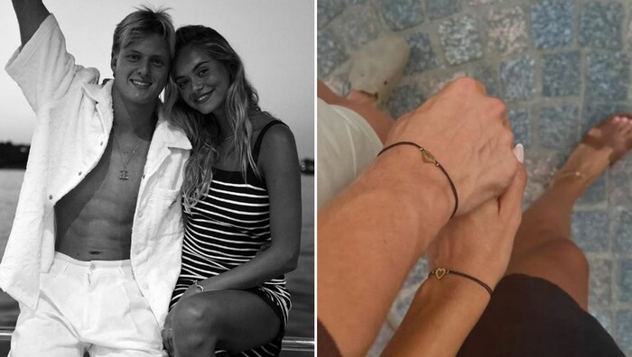 Süß! Mick und seine neue Freundin Laila halten Händchen und wirken richtig glücklich.