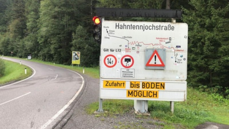 Auch die Verbindung über das Hahntennjoch musste aufgrund von Murenabgängen gesperrt werden. (Bild: zoom.tirol)